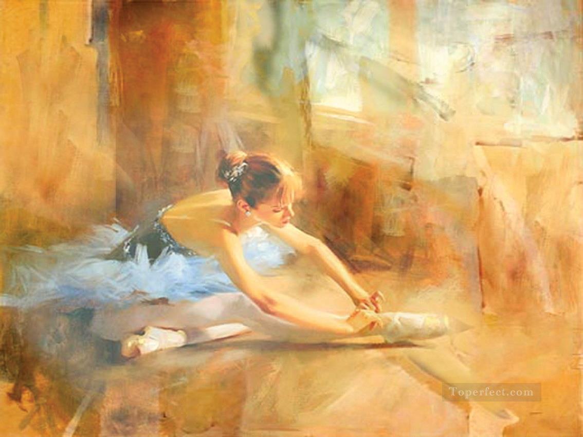 バレエダンサーのトム・ベンケンドーフ油絵